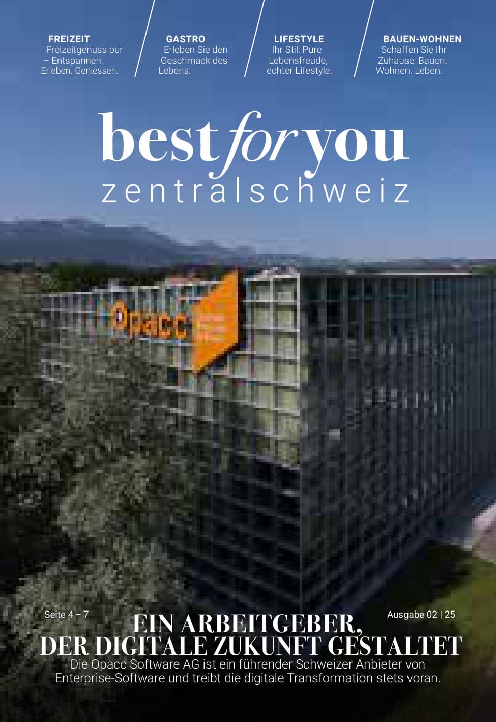 Bestforyou Zentralschweiz, eine Ausgabe
