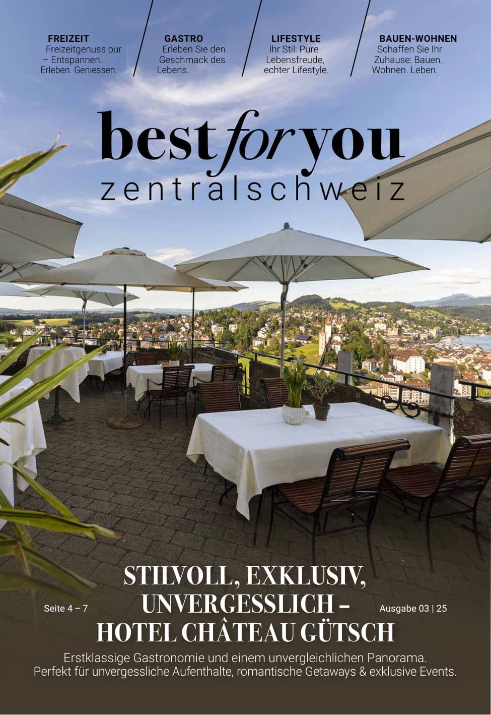 Bestforyou Zentralschweiz, eine Ausgabe